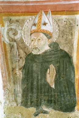 Madonna in trono con Bambino; Santa Caterina d'Alessandria, San Benedetto, Gesù Cristo benedicente.